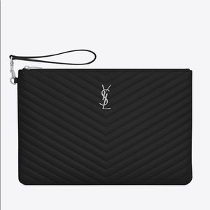 SAINT LAURENT MONOGRAM DOCUMENT HOLDER POUCH